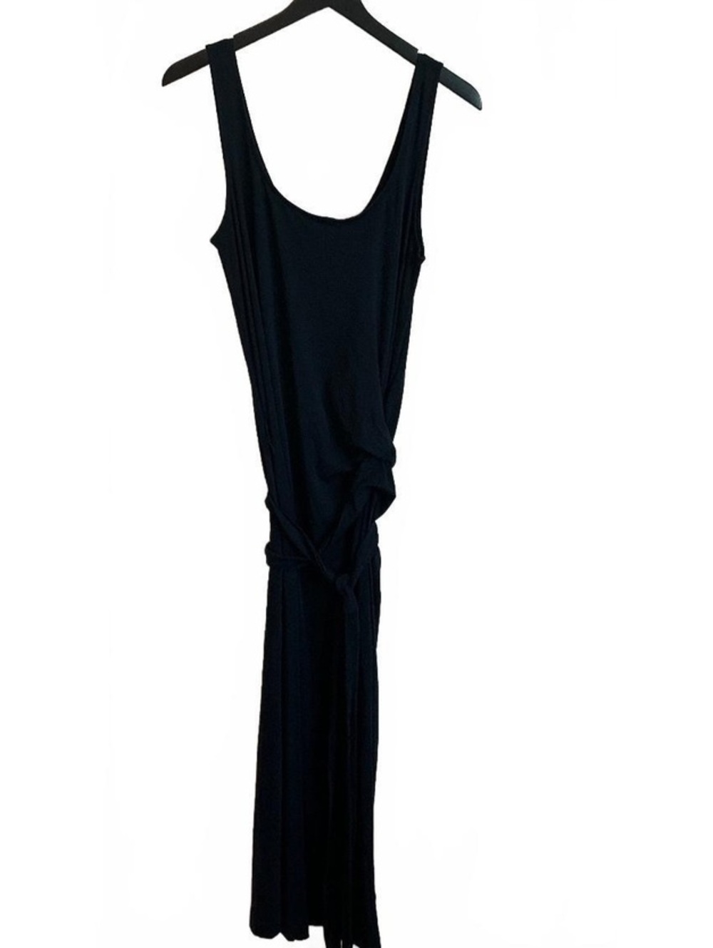 Vince Black Sleeveless Maxi Dress with Wrap around ties Size Large